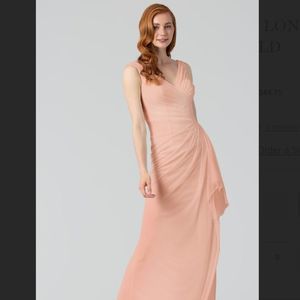 Kleinfeld Long Bridesmaid Dress Formal Peach Size 18 NWT $179